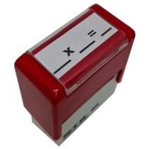 Carimbo multiplicação - risco