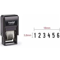 Carimbo Numerador 6 Dig. S/ Texto Auto-entintado Trodat 4836