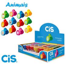 Carimbo Pedagogico Infantil Cis Stamp Animais Caixa C/24