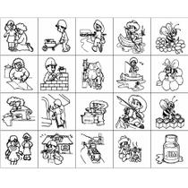 Carimbo Pedagógico Lúdicos Redação Sequência Lógica 20 Peças