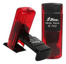 Carimbo Personalizado Automático de Bolso Shiny S-722 Area de impressão 38x14mm Máximo 3 Linhas