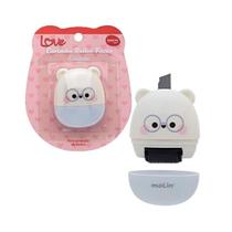 Carimbo Roller Faces + Estilete Love Ursinho Azul Fofo