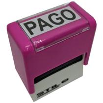 CARIMBOS AUTOMÁTICOS PAGO - MEDIDA 38x14mm