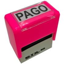 CARIMBOS AUTOMÁTICOS PAGO - MEDIDA 38x14mm