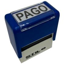 CARIMBOS AUTOMÁTICOS PAGO - MEDIDA 38x14mm