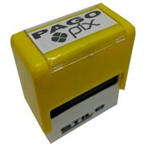 CARIMBOS AUTOMÁTICOS PAGO PIX - MEDIDA 38x14MM