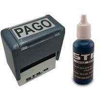 Carimbos automáticos stilo 20/pago + tubo de tinta