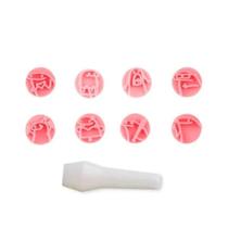 Carimbos flork rosa bebê kit com 9 peças bluestar Carimbos flork rosa bebê kit com 9 peças bluestar