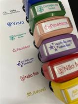 Carimbos para Professores - Kit com 7 Unidades de Cores Variadas