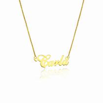 Carla colar de nome folheado a ouro 18k Carla colar de nome folheado a ouro 18k