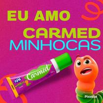 Carmed Fini Minhocas Hidratante Labial Incolor Maça Verde