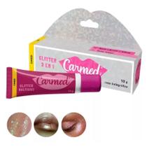 Carmed Glitter 3 Em 1 10g Rosa Holográfico Boca Rosto Olhos