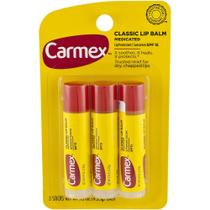Carmex Lip Balm Bastão Hidratante Labial Kit Com 3 Unidades