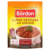 Carne Bovina Bordon Cozida Desfiada ao Molho Pouch 200g - Embalagem com 12 Unidades