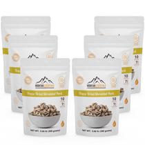 Carne de Porco Desfiada Liofilizada MOUNTAIN ESSENTIALS Pacote com 6 unidades, validade de 7 anos Carne de Porco Desfiada Liofilizada MOUNTAIN ESSENTIALS Pacote com 6 unidades, validade de 7 anos