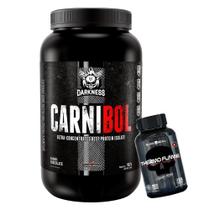 Carnibol - 907g Darkness + Thermo Flame - 120 Tabs - Black Skull