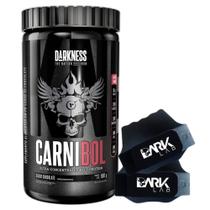 Carnibol Isolado Hidro 900g Chocolate Luva Preto - Darkness