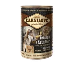 CARNILOVE Dog Can Wild Meat Venison & Reindeer 400g - Validade 14/05/2028 CARNILOVE Dog Can Wild Meat Venison & Reindeer 400g - Validade 14/05/2028