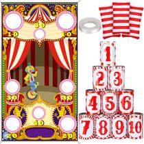 Carnival Bean Bag Toss Games PullCrease 14 unidades com banner