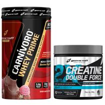 Carnívoro Whey Prime 900g + Creatina Monohidratada Double 300g - Bodyaction