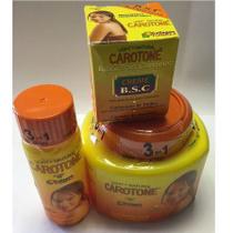 carotone natural corretor de manchas kit 3 produtos (creme 330ml+ óleo + sabonete) - Angel