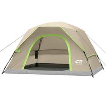 Carpa CAMPROS CP Impermeable para 4 Personas para Acampar Carpa CAMPROS CP Impermeable para 4 Personas para Acampar