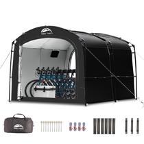 Carpa de almacenamiento para bicicletas Happy Travel 2 en 1 para exteriores 8.2x7.3x6.4 pies