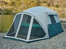 Carpa de Camping DMH OUTDOORS para 6 Personas con Porche con Mosquitera Verde Carpa de Camping DMH OUTDOORS para 6 Personas con Porche con Mosquitera Verde