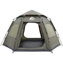 Carpa de Camping HEWOLF para 2/3/4 Personas Impermeable Verde Carpa de Camping HEWOLF para 2/3/4 Personas Impermeable Verde
