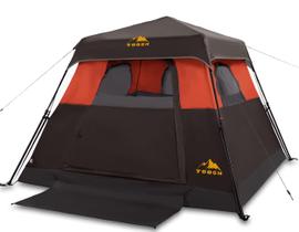 Carpa de Camping Toogh para 4 Personas con 1 Puerta, 4 Ventanas y Cubierta Impermeable Carpa de Camping Toogh para 4 Personas con 1 Puerta, 4 Ventanas y Cubierta Impermeable