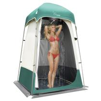 Carpa de Ducha Portátil para Acampar Vidalido Blanca/Verde