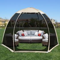 Carpa de Malla para Vivienda con Pantalla Alvantor 10x10 ft con Sombra Solar Beige