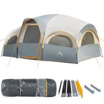 Carpa GoHimal para 8 Personas Impermeable y Cortaviento para Camping