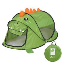 Carpa Infantil Plegable Ryssin Verde con Dinosaurio y Bolsa de Almacenamiento