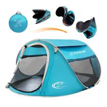 Carpa Instantánea ZOMAKE para 4 Personas, Impermeable, Azul Lago