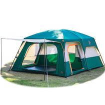 Carpa KTT Extra Grande para 10-12 Personas, Cabaña Familiar, 2 Habitaciones, Verde Carpa KTT Extra Grande para 10-12 Personas, Cabaña Familiar, 2 Habitaciones, Verde