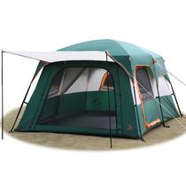 Carpa KTT Extra Grande para 10 Personas, Cabaña Familiar con 2 Habitaciones Impermeable Carpa KTT Extra Grande para 10 Personas, Cabaña Familiar con 2 Habitaciones Impermeable