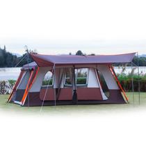 Carpa KTT Extra Grande para 12 Personas con Toldillo, 2 Habitaciones, 4 Puertas