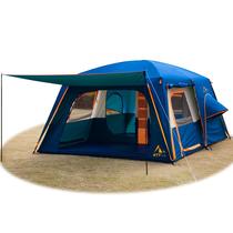 Carpa KTT Extra Grande para 12 Personas Impermeable 4 Estaciones Azul