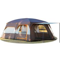 Carpa KTT Extra Grande para 14 Personas, 2 Habitaciones, Impermeable, Color Marrón Carpa KTT Extra Grande para 14 Personas, 2 Habitaciones, Impermeable, Color Marrón