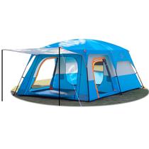 Carpa KTT Extra Grande para Familia de 12 Personas, Cabaña con 2 Habitaciones Azul Carpa KTT Extra Grande para Familia de 12 Personas, Cabaña con 2 Habitaciones Azul