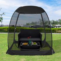 Carpa Mosquitera Alvantor Pop Up 6x6 Pies Resistente a Rayos UV Negra Carpa Mosquitera Alvantor Pop Up 6x6 Pies Resistente a Rayos UV Negra