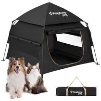 Carpa para Perros KingCamp Grande Portátil para Exterior e Interior Negra Carpa para Perros KingCamp Grande Portátil para Exterior e Interior Negra