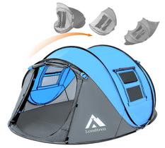 Carpas Instantáneas para Camping para 4 Personas, Carpa Impermeable Pop Up, Fácil de Montar Carpas Instantáneas para Camping para 4 Personas, Carpa Impermeable Pop Up, Fácil de Montar