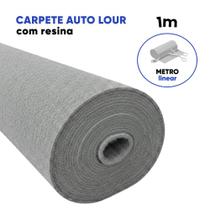 Carpete Automotivo Autolour com Resina 1m Cinza Claro, Grafite Escuro ou Preto Etruria Cor:Preto