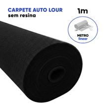 Carpete Automotivo Autolour sem Resina 1m Cinza, Grafite Escuro ou Preto Etruria Cores:Preto