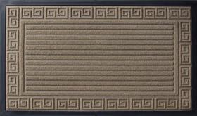 Carpete de porta cor creme escuro