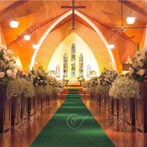 Carpete Passadeira Verde Grama para Eventos - 10m x 2,00m de Largura