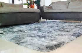 Carpete Peludo Cinza Mesclado Macio Para Sala e Quarto 200x240 Decoração