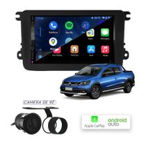 CarPlay e Android Auto Saveiro G7 Com TV